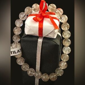 Rutilated Quartz Crystal Bracelet